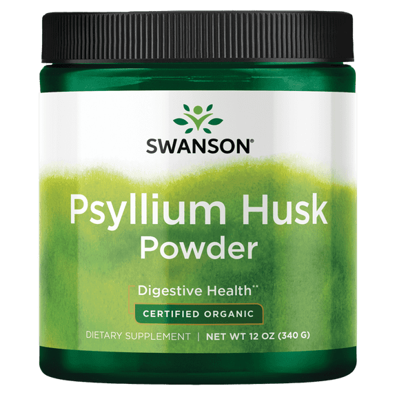 Swanson Psyllium Husk Powder - Certified Organic 12 oz Powder