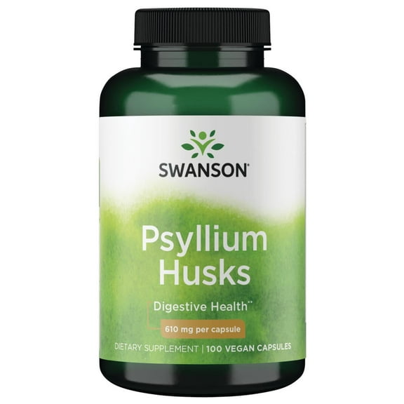 Swanson Psyllium Husks 610 mg 100 Capsules