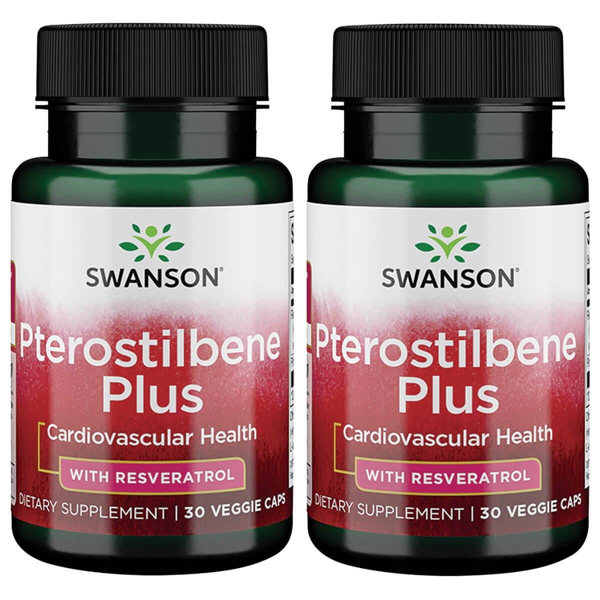 Swanson Pterostilbene Plus with Resveratrol 30 Veg Caps 2 Pack ...