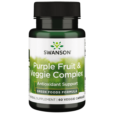 Swanson Purple Fruit and Veggie Complex 400 mg 60 Veggie Capsules