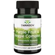 Swanson Purple Fruit and Veggie Complex 400 mg 60 Veggie Capsules