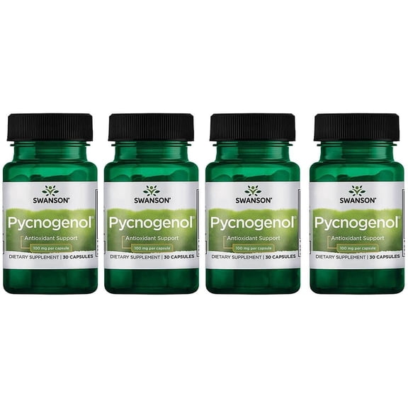 Swanson Pycnogenol 100 Milligrams 30 Capsules 4 Pack