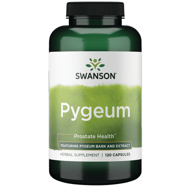 Swanson Pygeum Bark & Extract Capsules, 500 mg, 120 Count