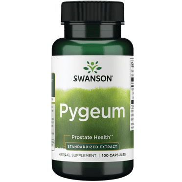 Swanson Pygeum - Herbal Supplement Promoting Male Prostate Health, Bladder, and Urinary Tract Health Support - Mens Health Supplement - (100 Capsules, 125mg Per Serving)