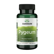 Swanson Pygeum - Herbal Supplement Promoting Male Prostate Health, Bladder, and Urinary Tract Health Support - Mens Health Supplement - (100 Capsules, 125mg Per Serving)