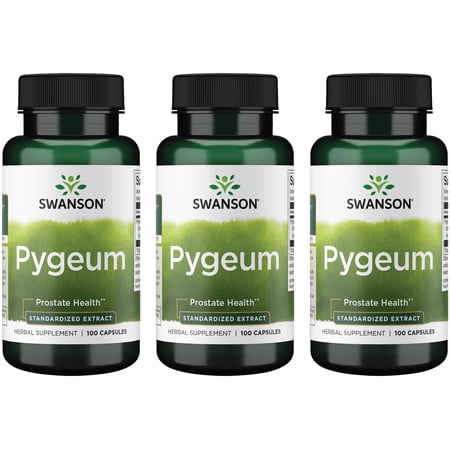 Swanson Pygeum - Standardized Extract 125 mg 100 Caps 3 Pack