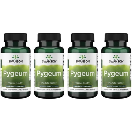 Swanson Pygeum - Standardized Extract 125 mg 100 Caps 4 Pack