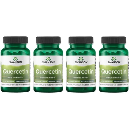 Swanson Quercetin - Maximum Strength 800 mg 30 Veg Caps 4 Pack
