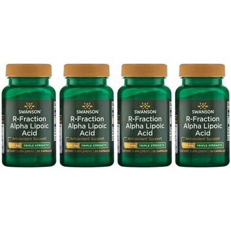 Swanson R-Fraction Alpha Lipoic Acid - Triple Strength 300 mg 30 Caps 4 Pack