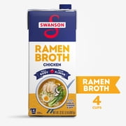 Swanson Ramen Chicken Broth, 32 oz Carton
