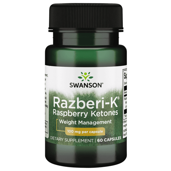 Swanson Razberi-K Raspberry Ketones 100 mg 60 Capsules