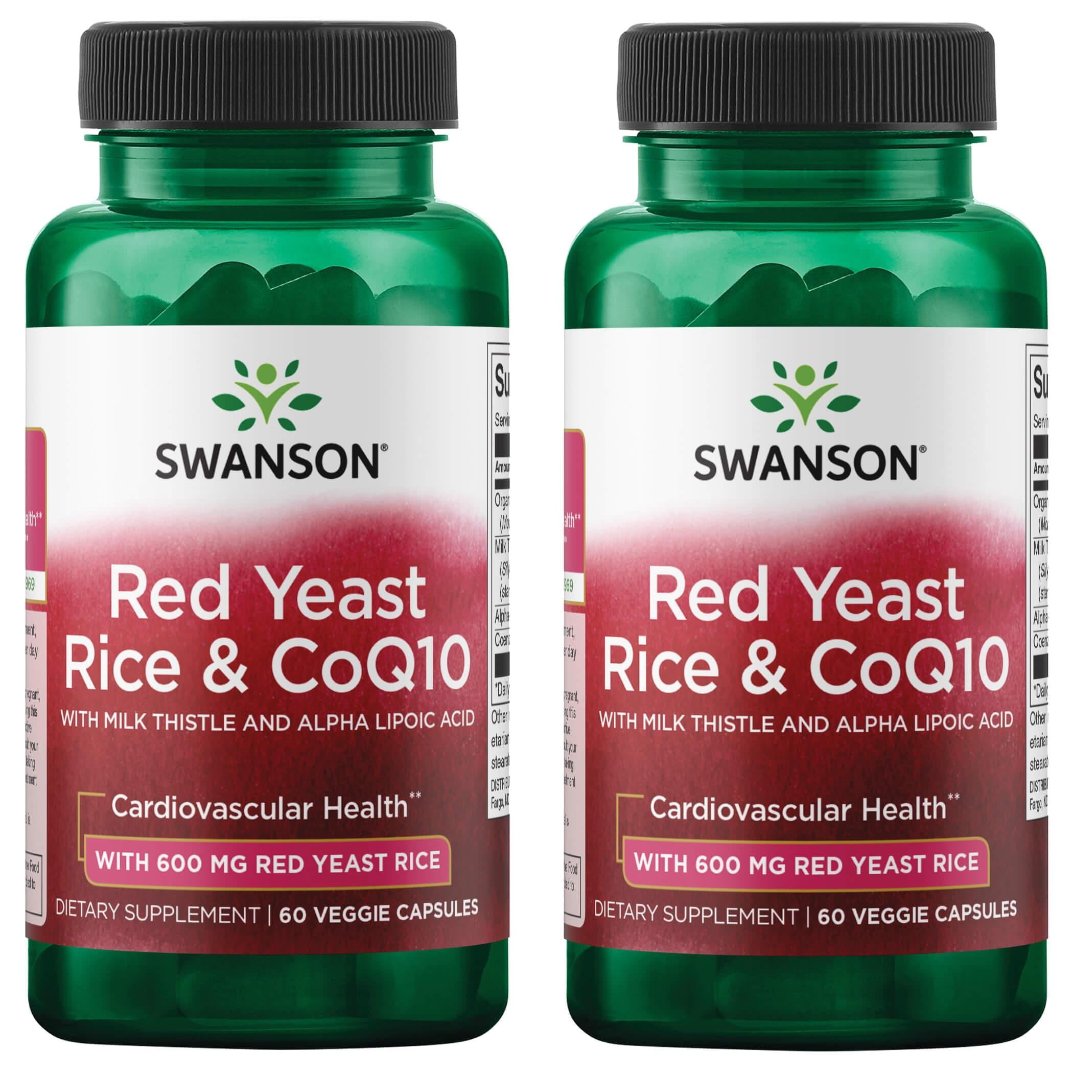 Swanson Red Yeast Rice & Coq10 with Milk Thistle and Alpha Lipoic Acid