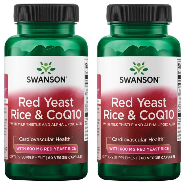Swanson Red Yeast Rice & Coq10 with Milk Thistle and Alpha Lipoic Acid