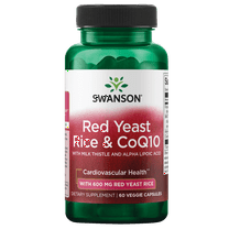Swanson Traditional Red Yeast Rice & CoQ10 with Milk Thistle and Alpha Lipoic Acid 60 Veg Capsules