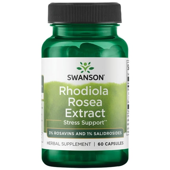 Swanson Rhodiola Rosea Extract 60 Capsules