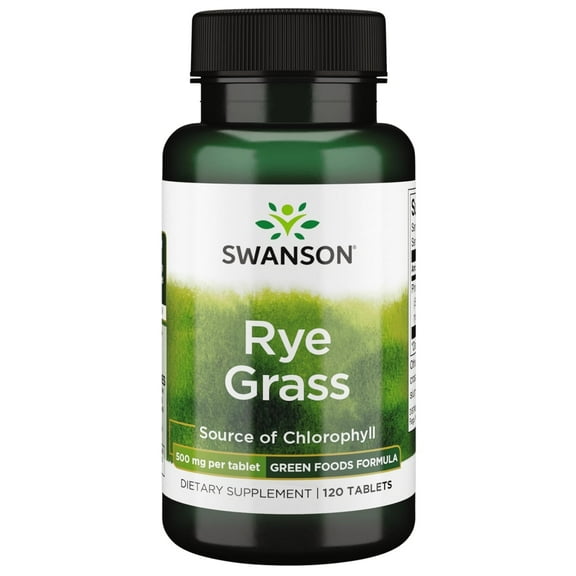 Swanson Rye Grass 500 mg 120 Tablets