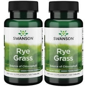 Swanson Rye Grass 500 mg 120 Tabs 2 Pack