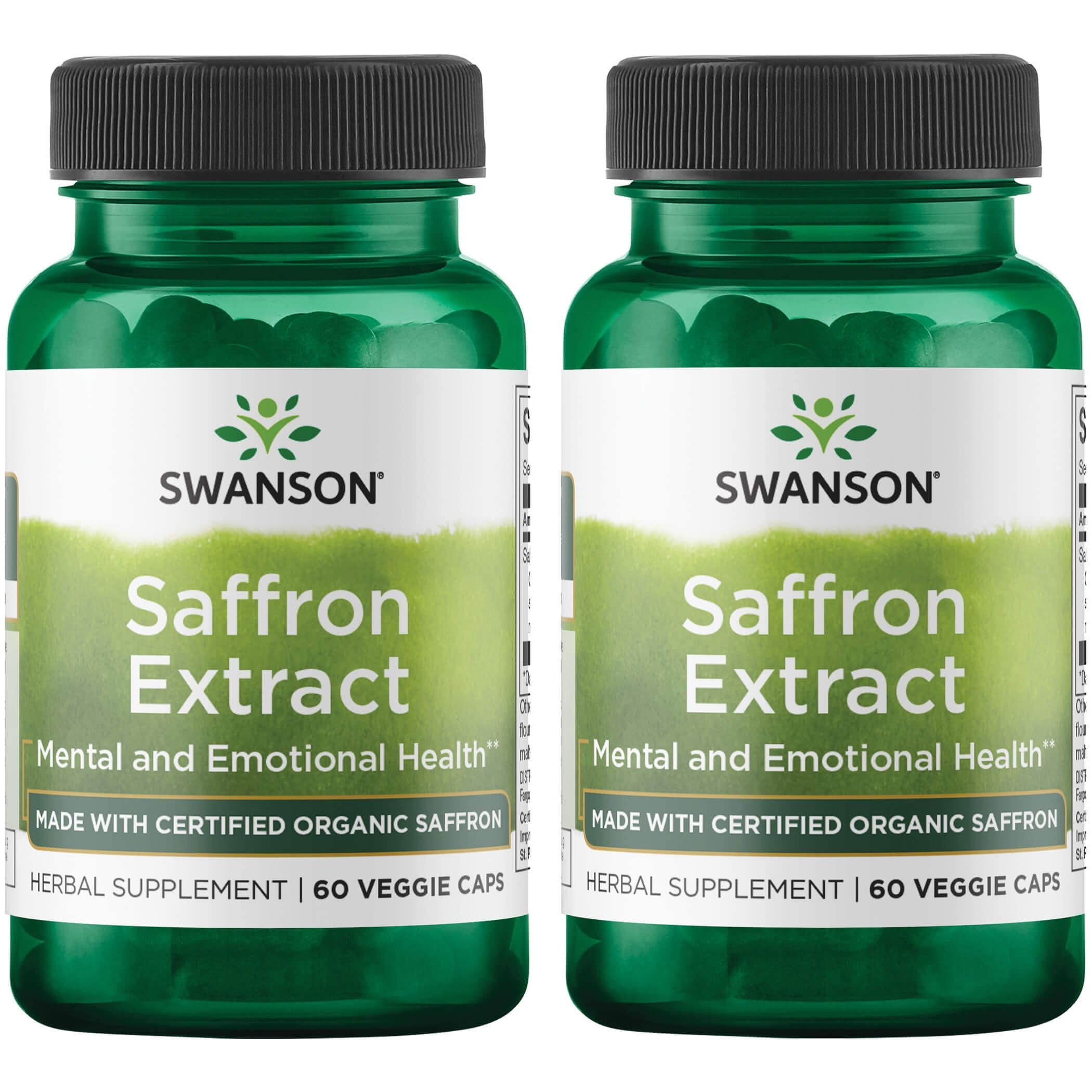 Swanson Saffron Extract Certified Organic Saffron 30 mg 60 Veg Caps 2