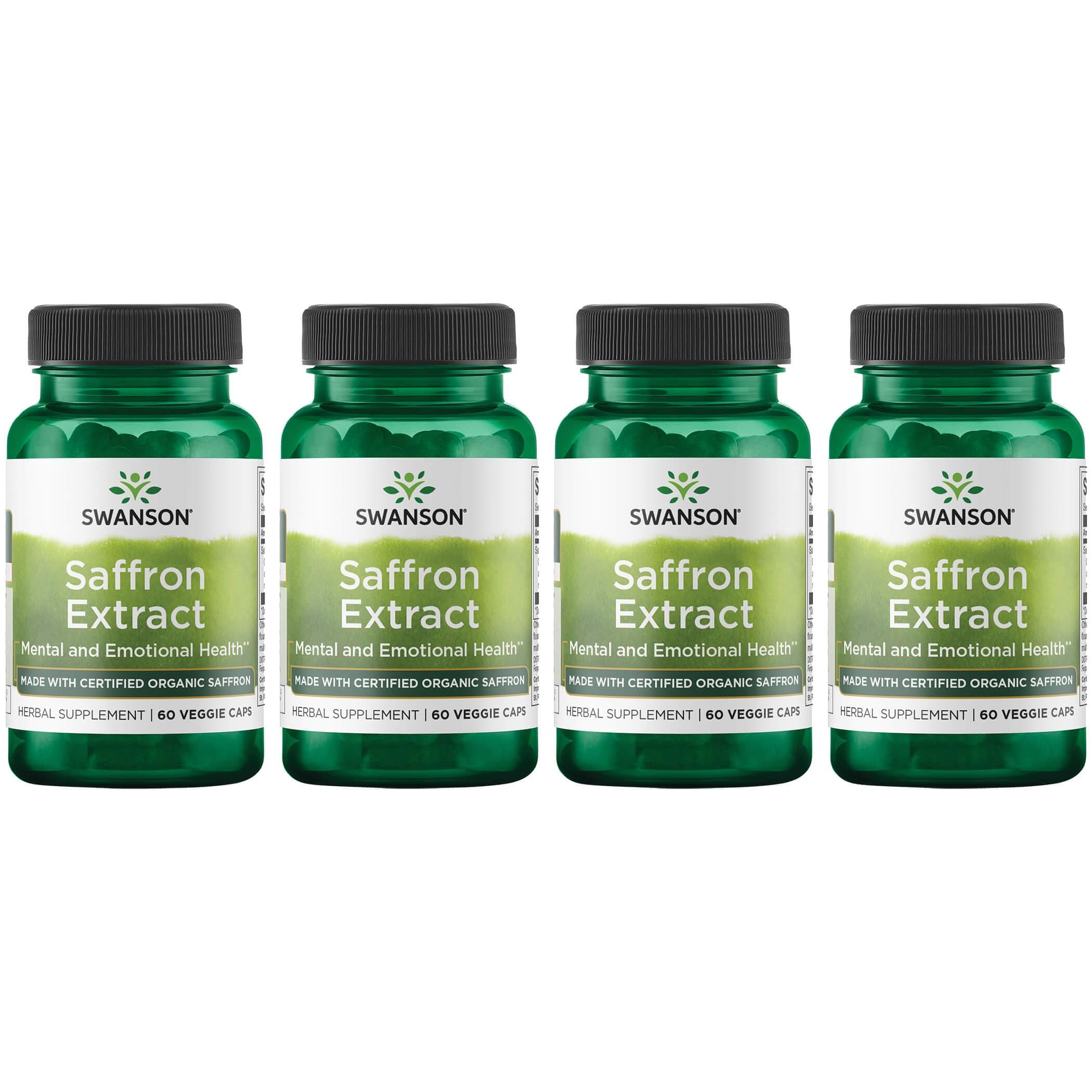 Swanson Saffron Extract Certified Organic Saffron 30 mg 60 Veg Caps 4