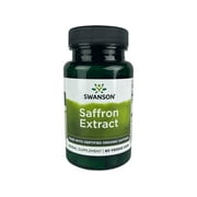 Swanson Saffron Extract - Herbal Supplement Promoting Mood Support - Natural Source of Eye Health Support & Weight Management - Organic Saffron Delivering 2% Safranal - (60 Veggie Capsules, 30mg Each)
