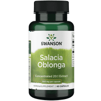 Swanson Salacia Oblonga 20:1 Extract 500 mg 60 Capsules