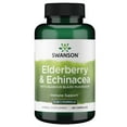 thumbnail image 1 of Swanson Sambucus Elderberry/Agaricus/Echinacea Immune Support Capsules, 120 Count, 1 of 8