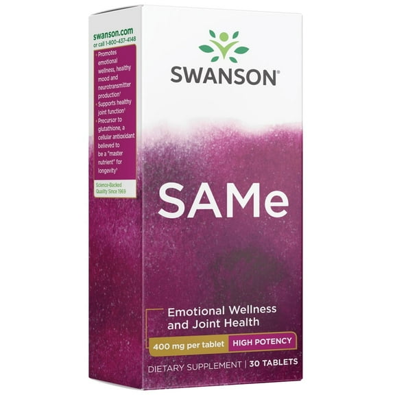 Swanson Same - High Potency 400 mg 30 Tablets