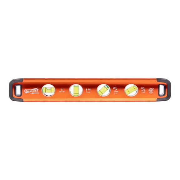 Swanson Savage 11" Magnetic Aluminum Torpedo Level with Shock-Absorbing End Caps, Model SVT011