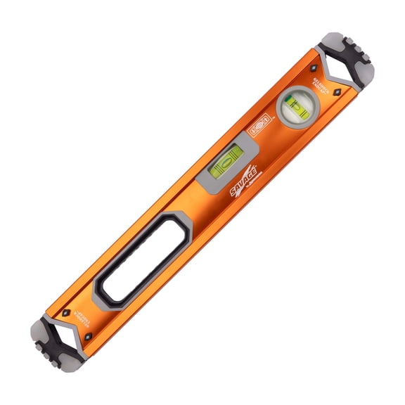 Swanson Savage 18-inch Aluminum Box Beam Level with Gelshock End Caps, Contractor Series Model SVB180