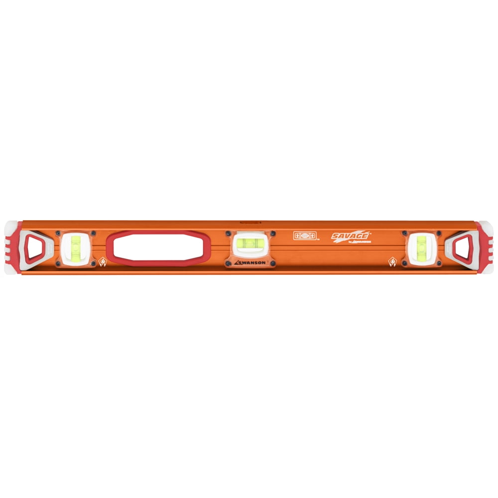 Swanson Savage 24-inch Aluminum Magnetic I-Beam Level with Gelshock End ...