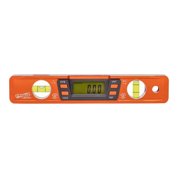 Swanson Savage 9" Professional Grade Digital Magnetic Aluminum Torpedo Level, Batteries Included, Model SVT200