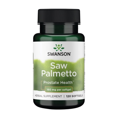 Swanson Saw Palmetto Men Prostate Health Hormone Support Urinary Health 160 Milligrams 120 Sgels