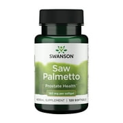 Swanson Saw Palmetto Men Prostate Health Hormone Support Urinary Health 160 Milligrams 120 Sgels