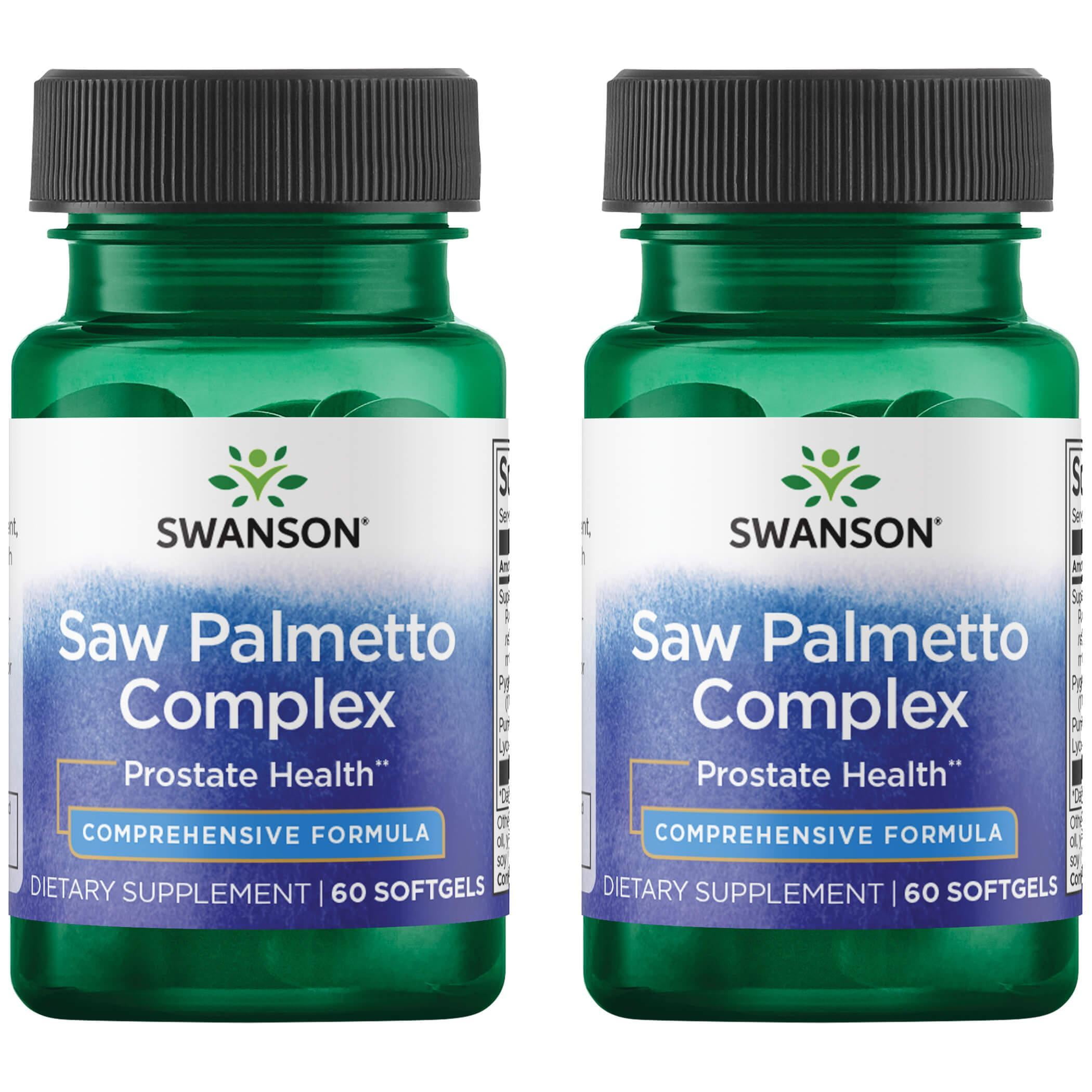 Swanson Saw Palmetto Complex Softgels Supplement for Prostate Health ...