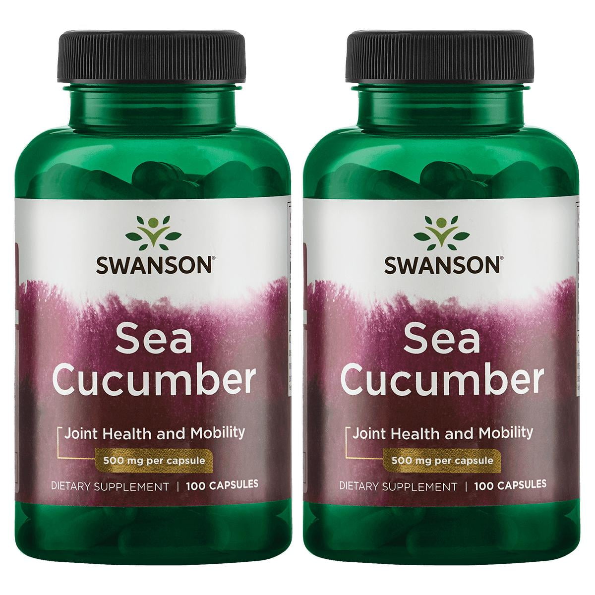 Swanson Sea Cucumber 500 mg 100 Caps 2 Pack