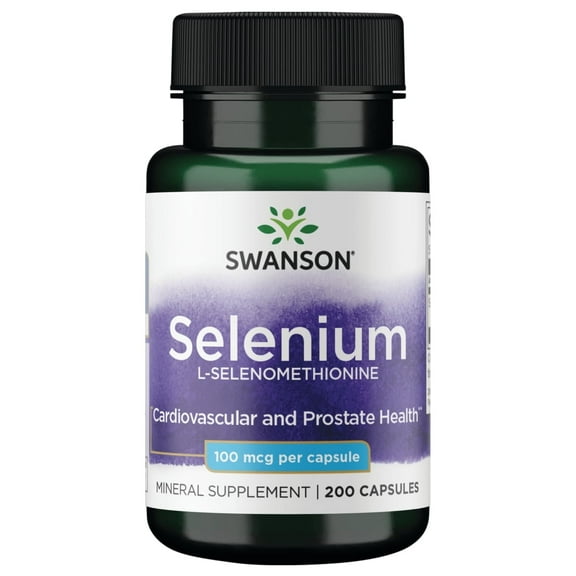 Swanson Selenium L-Selenomethionine 100 Mcg 200 Capsules