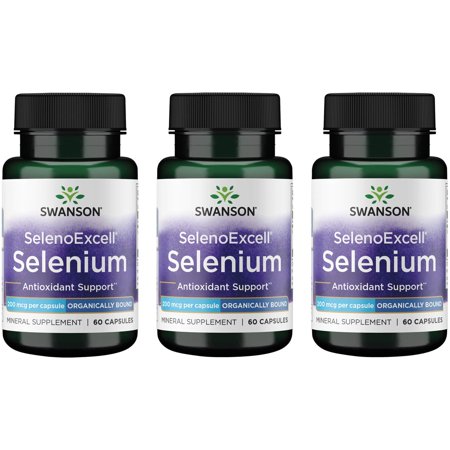 Swanson Selenoexcell Selenium 200 mcg 60 Caps 3 Pack