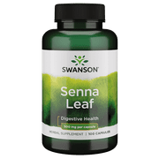 Swanson Senna Leaf 500 mg 100 Capsules