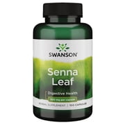 Swanson Senna Leaf 500 Milligrams 100 Capsules