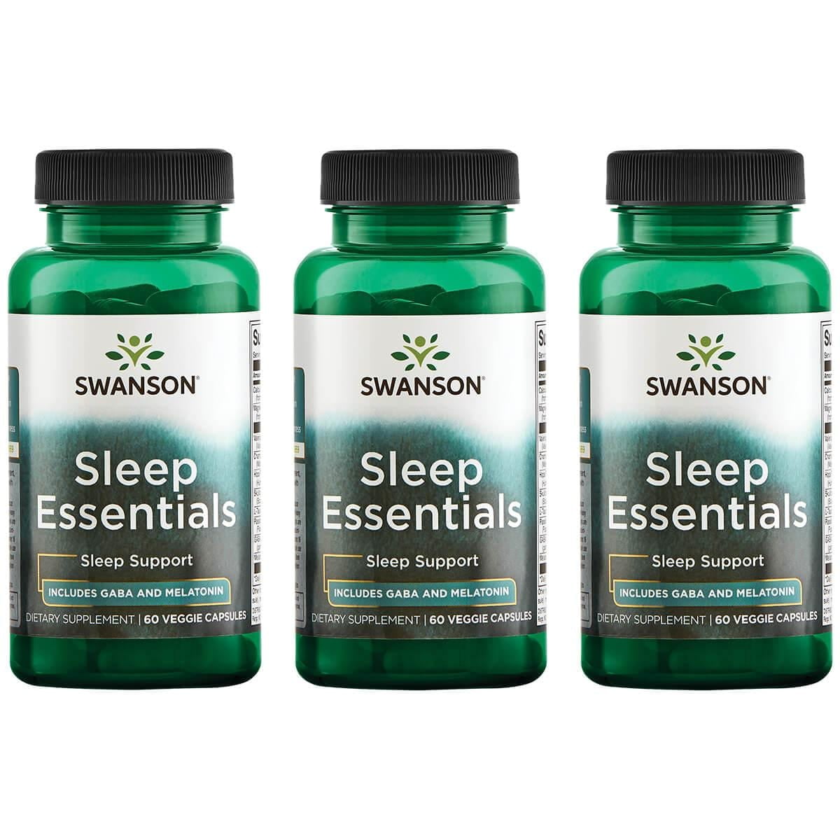 Swanson Stress Aid Calm Formula Sleep Essentials with Gaba, Melatonin ...