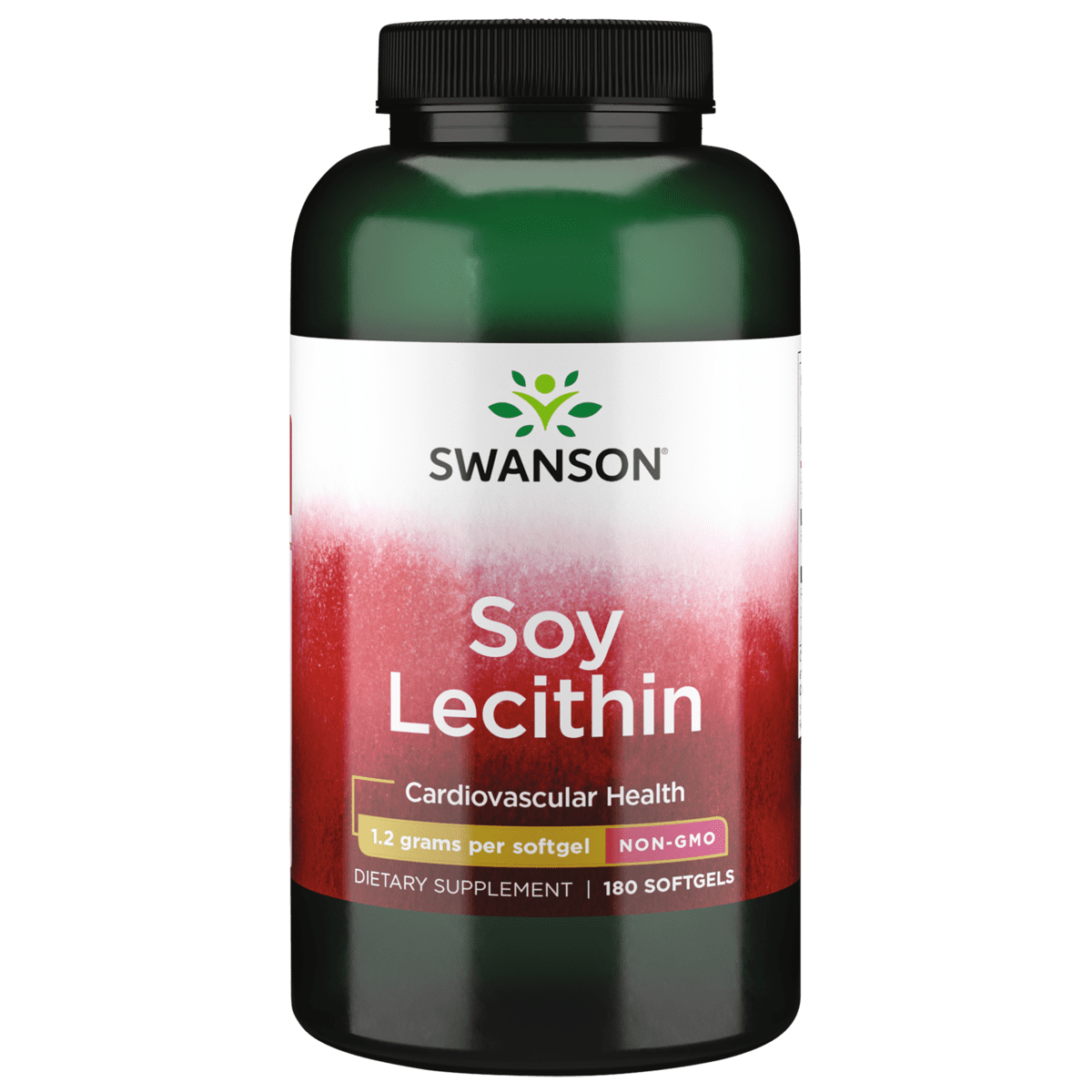 Swanson Soy Lecithin NonGMO 1200 mg 180 Softgels