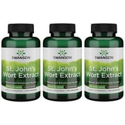 Swanson St. John's Wort Extract - Standardized 300 mg 120 Caps 3 Pack