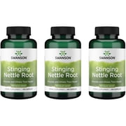 Swanson Stinging Nettle Root Urtica Dioica - Herbal Supplement - 100 Capsules, 500mg 3 Pack