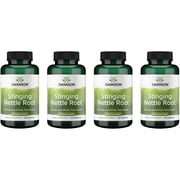 Swanson Stinging Nettle Root Urtica Dioica - Herbal Supplement - 100 Capsules, 500mg 4 Pack