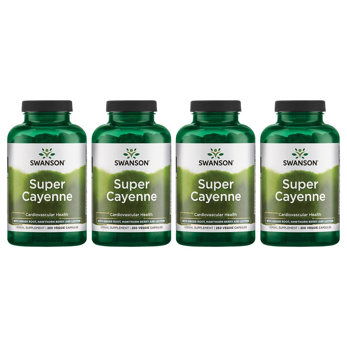Swanson Super Cayenne with Ginger Rhizome, Hawthorn Berry & Lecithin