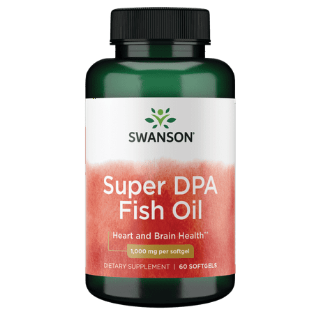 Swanson Super DPA Fish Oil Softgels, 1000 Mg, 60 Ct