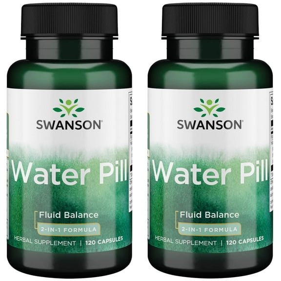 Swanson Super-Strength Water Pill 20 Milligrams 120 Capsules (2 Pack)