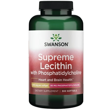 Swanson Supreme Lecithin with Phosphatidylcholine 300 Softgels