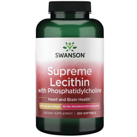 Swanson Supreme Lecithin with Phosphatidylcholine 300 Softgels