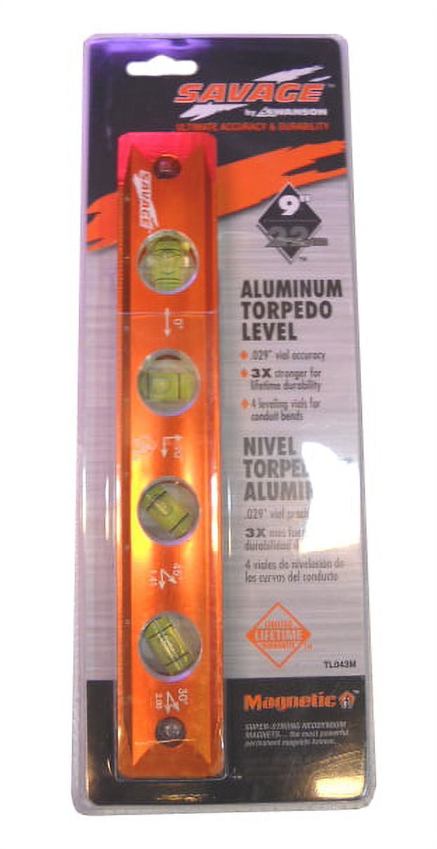 Swanson 11 in. Aluminum Magnetic Torpedo Level with 4 Bubble Vials